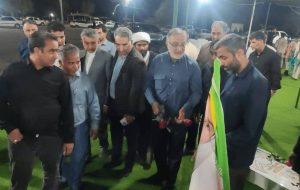 حضور زاکانی در گلزار شهدای دانش‌آموز میناب